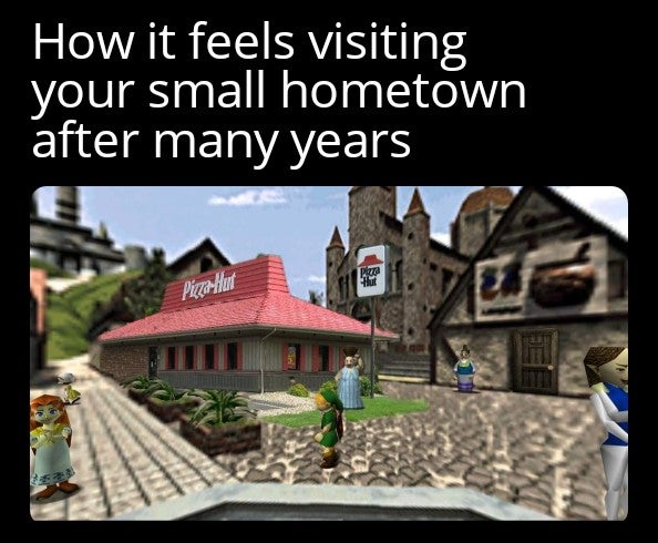real estate - How it feels visiting your small hometown after many years Pud Hut PizarHut