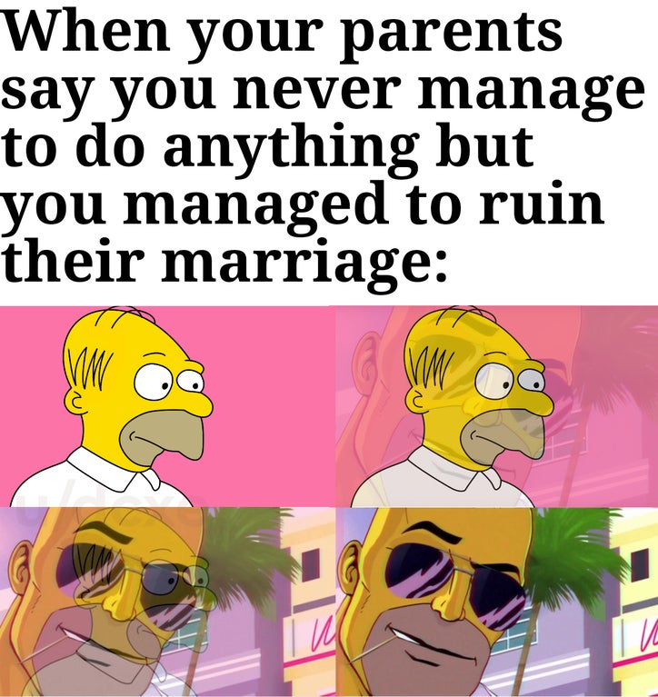 cartoon - When your parents say you never manage to do anything but you managed to ruin their marriage I