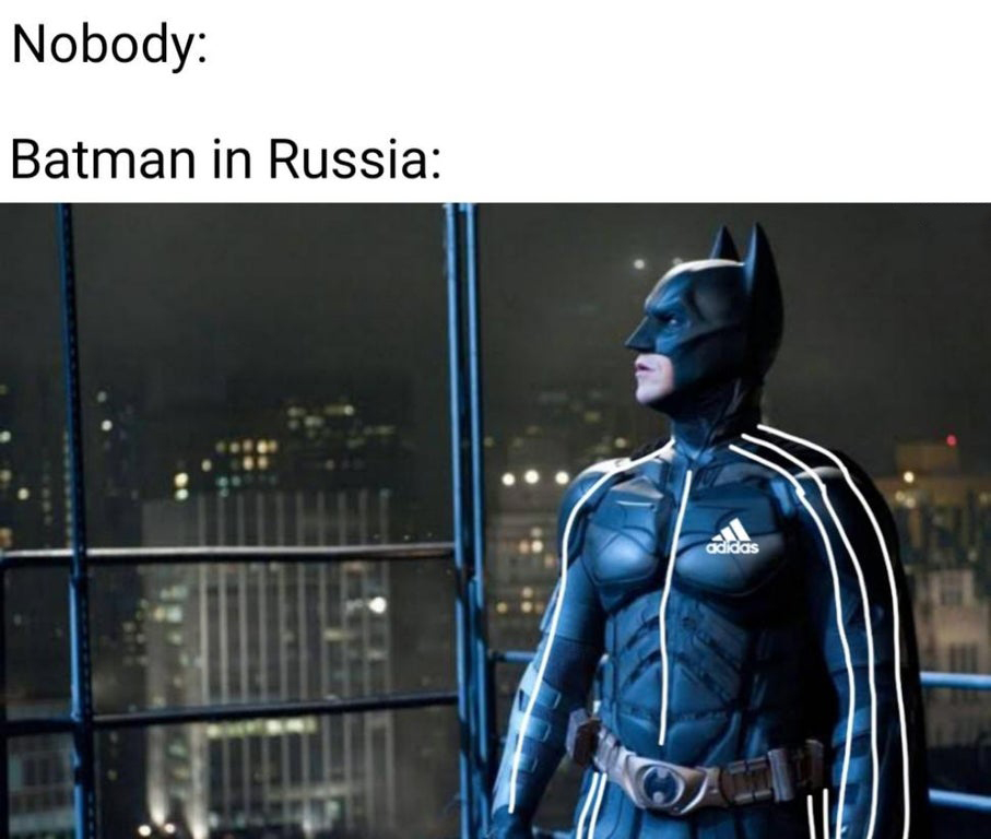 batman 2012 - Nobody Batman in Russia adidas