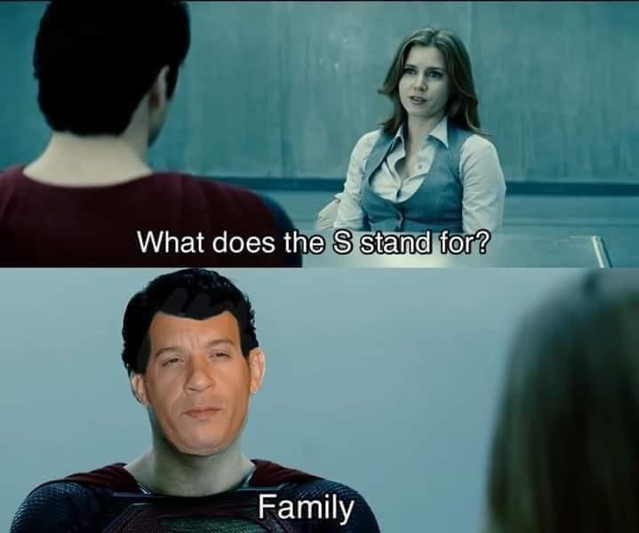dank memes and pics - dom family memes - What does the S stand for? Family