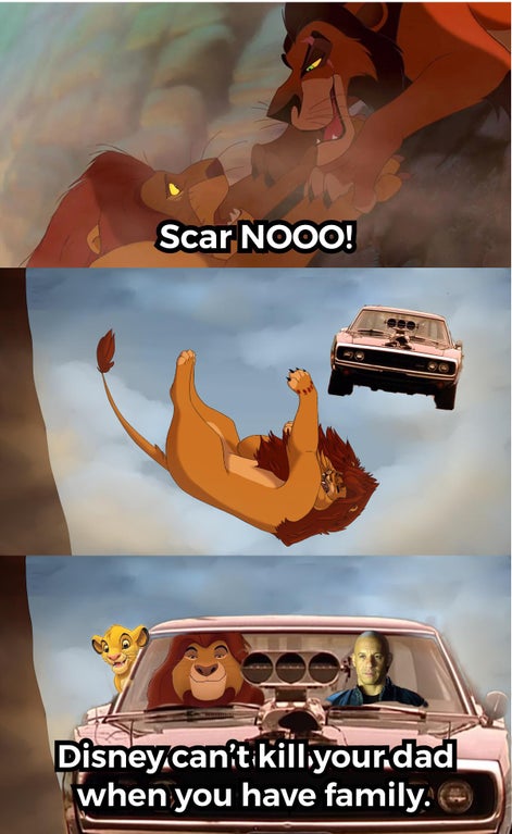dank memes and pics - lion king family meme - Scar Nooo! 2900 Disney.can't killiyour dad when you have family.