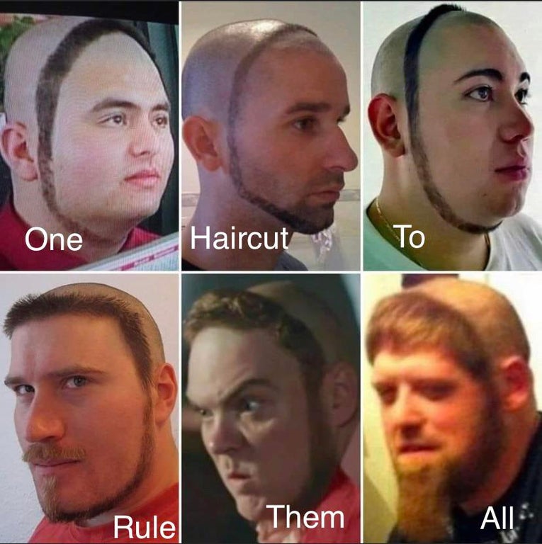 dank memes and pics - circle beard - One Haircut Rule Them Ail