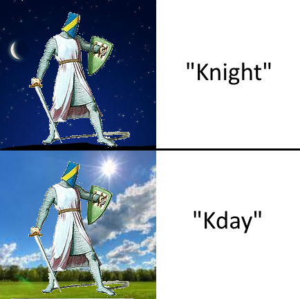 cartoon - V "Knight" ure "Kday"