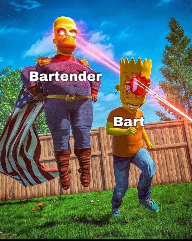 beeple homerlander - Bartender Bart