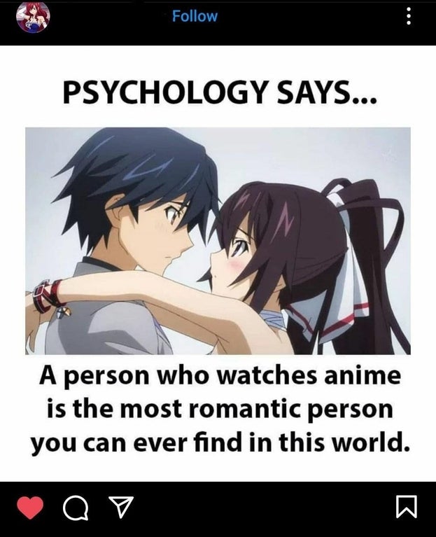 anime couples - Psychology Says... A person who watches anime is the most romantic person you can ever find in this world. ao W