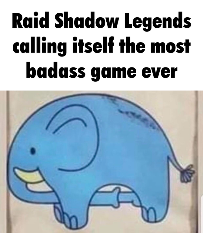 elephants and mammoths - Raid Shadow Legends calling itself the most badass game ever