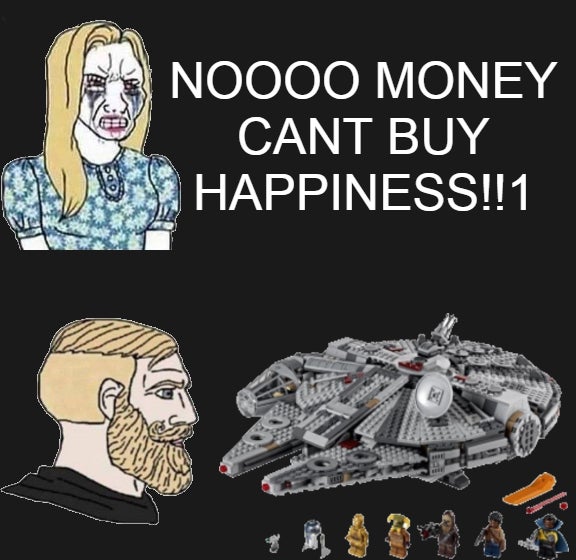 cartoon - Noooo Money Cant Buy Happiness!!1 Doo