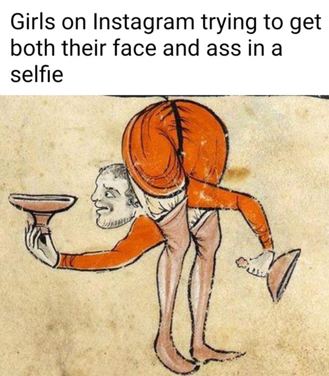 rutland psalter - Girls on Instagram trying to get both their face and ass in a selfie