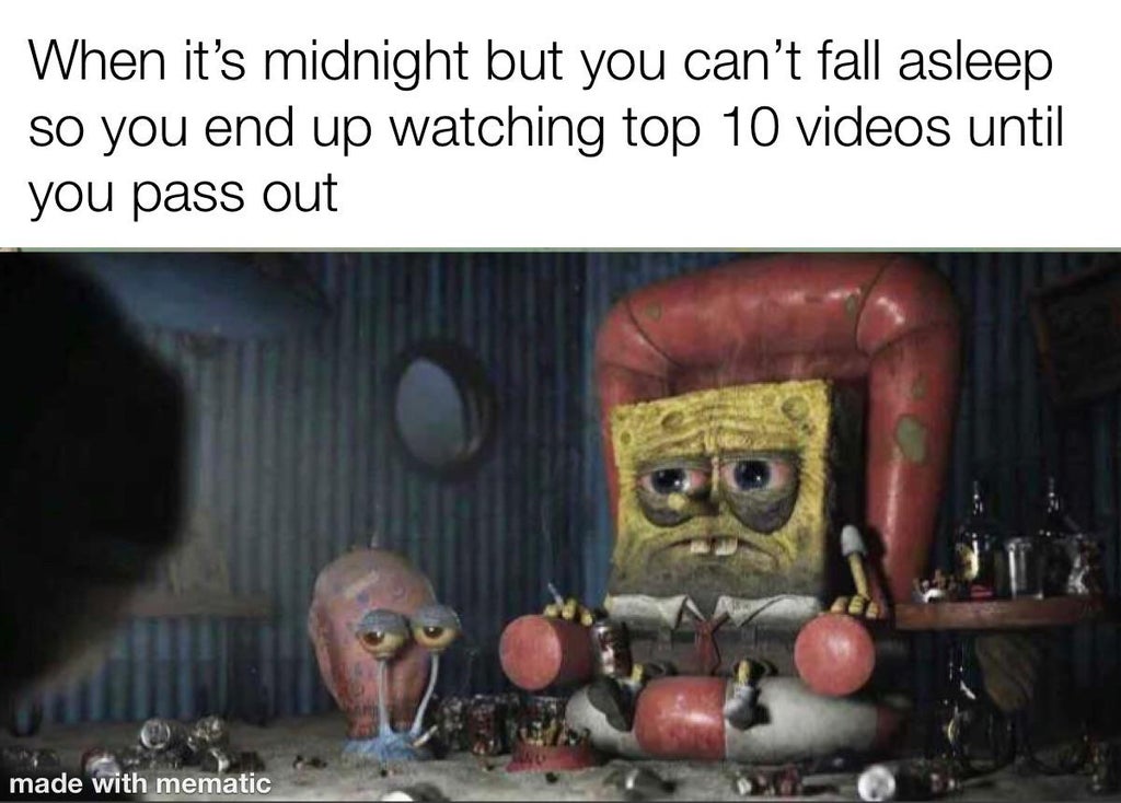 dear mario please come to the castle - When it's midnight but you can't fall asleep so you end up watching top 10 videos until you pass out made with mematic