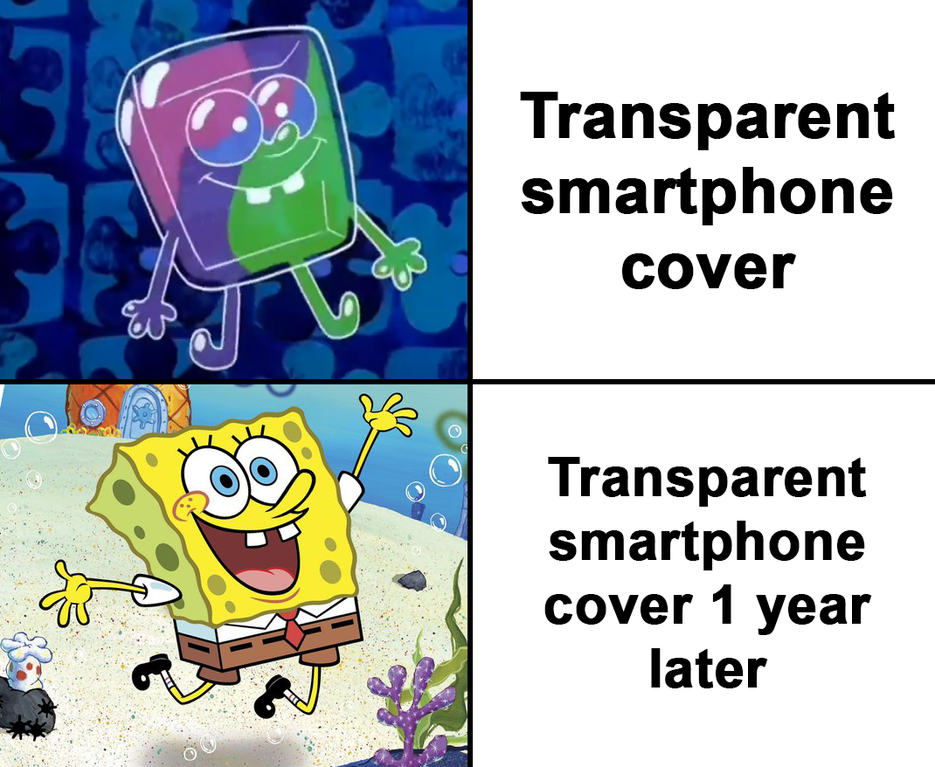 cartoon - Transparent smartphone cover Transparent smartphone cover 1 year later