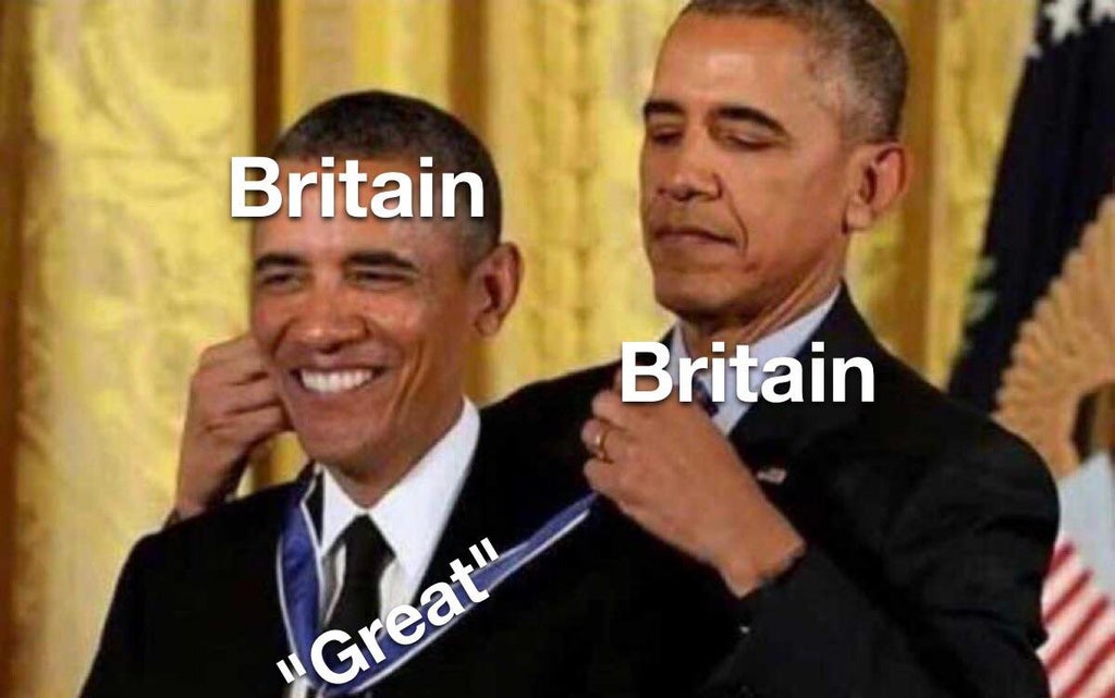 congratulating myself meme - Britain Britain Great"