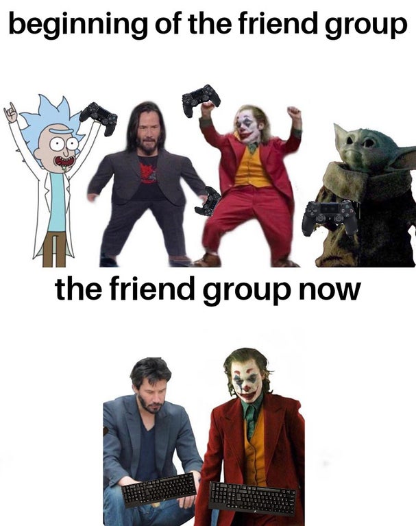 me and the boys all grown up - beginning of the friend group the friend group now