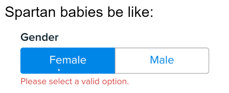 diagram - Spartan babies be Gender Female Male Please select a valid option.