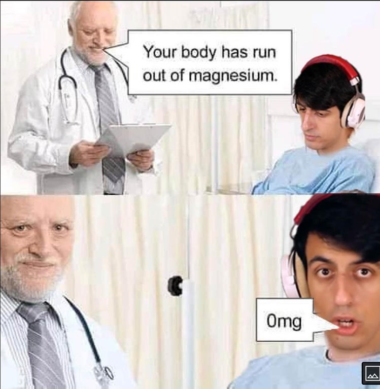 your body has run out of magnesium - Your body has run out of magnesium Omg