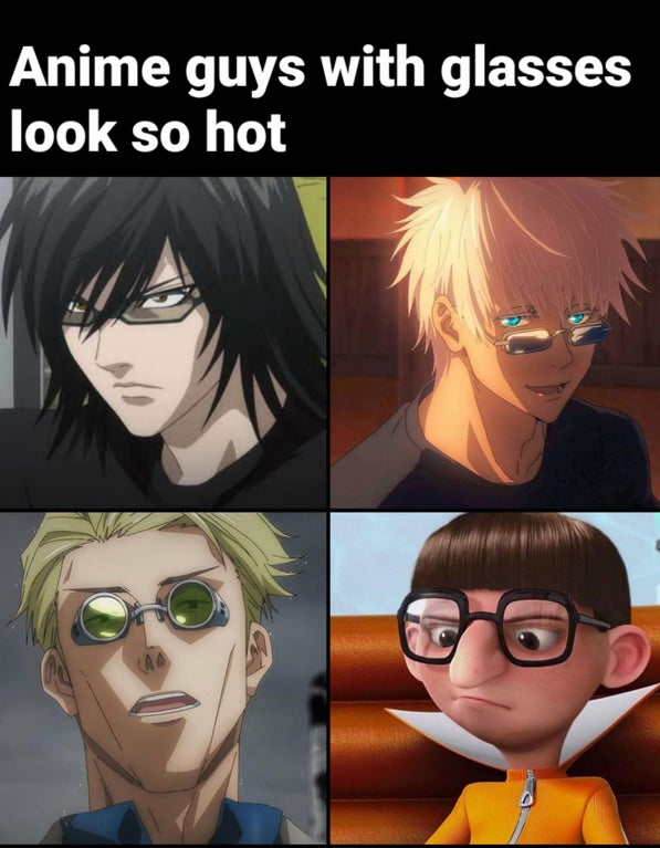 Вкрет Мет - Anime guys with glasses look so hot