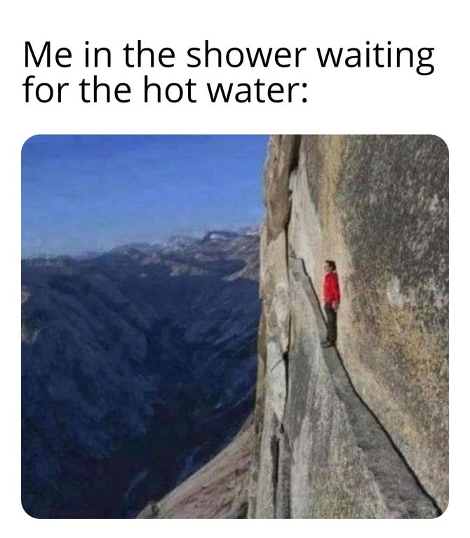 yosemite national park - Me in the shower waiting for the hot water