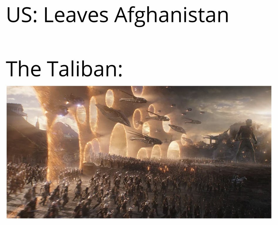 university memes - Us Leaves Afghanistan The Taliban