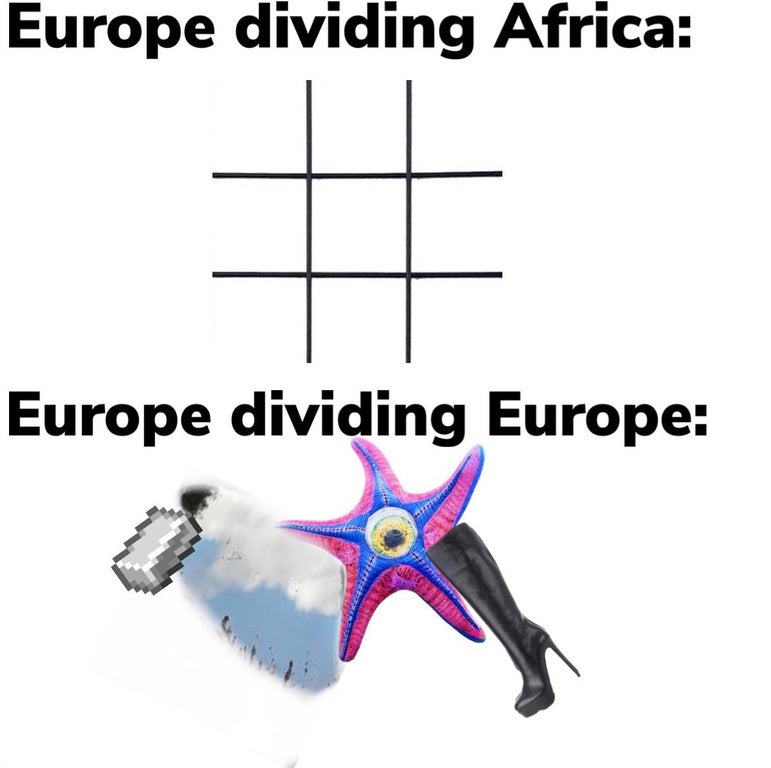 wing - Europe dividing Africa # Europe dividing Europe