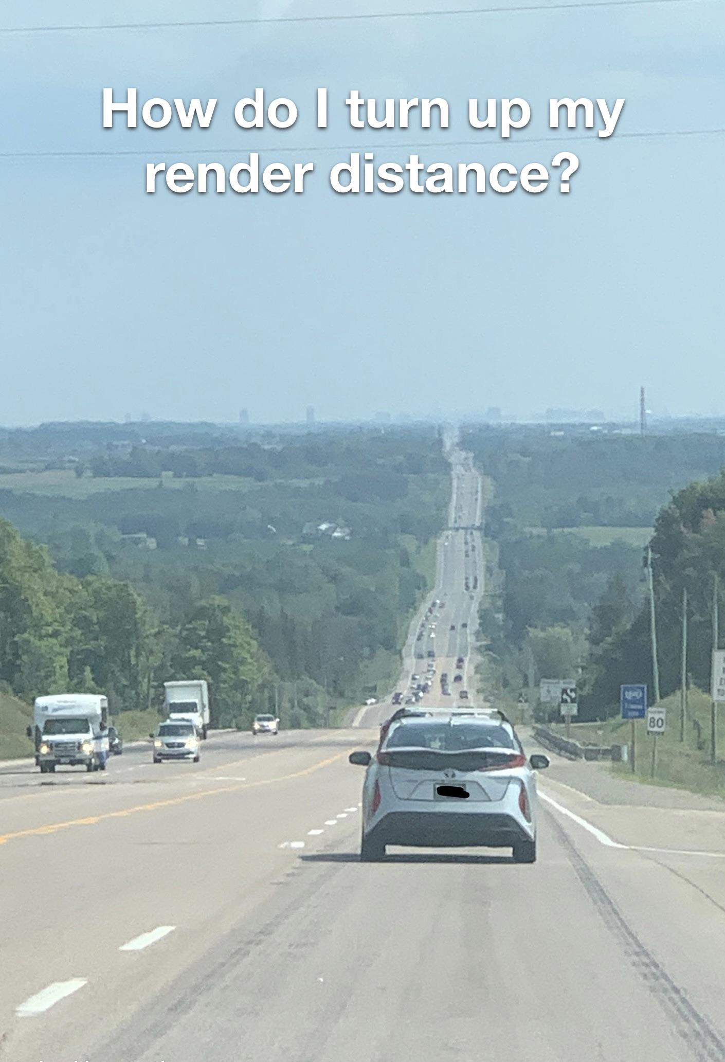 lane - How do I turn up my render distance? 80