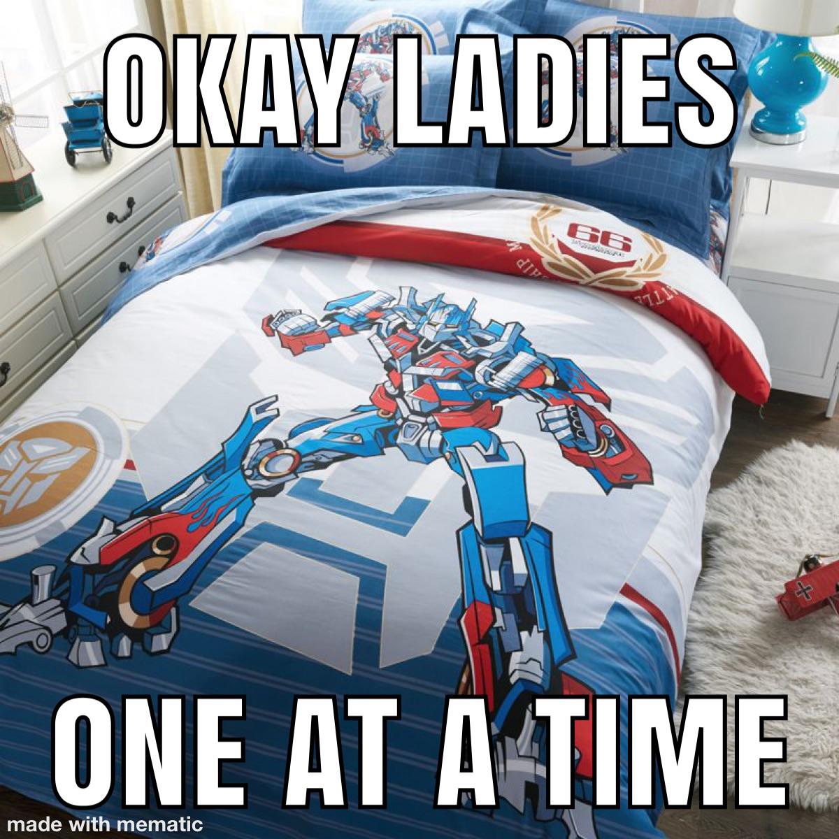transformers quilt cover - Okay Ladies 66 d 711 Beth One At A Time made with mematic