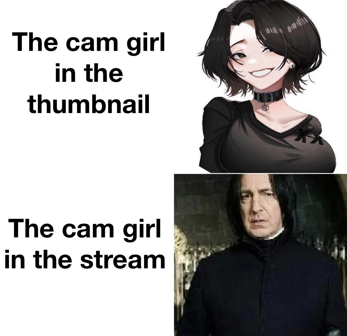 doomer girl art - The cam girl in the thumbnail The cam girl in the stream
