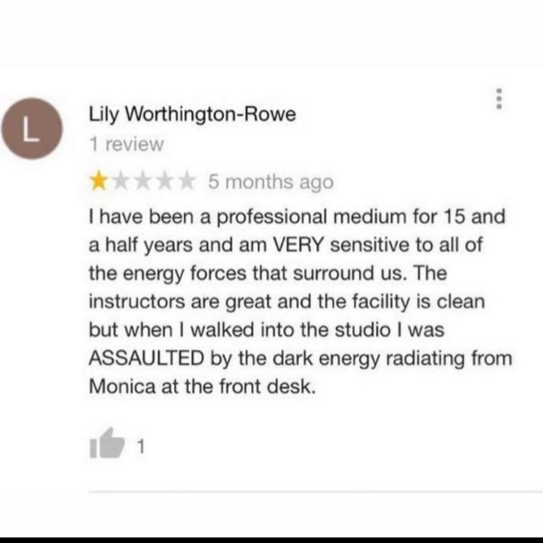 paper - L Lily WorthingtonRowe 1 review 5 months ago I have been a professional medium for 15 and a half years and am Very sensitive to all of the energy forces that surround us. The instructors are great and the facility is clean but when I walked into t
