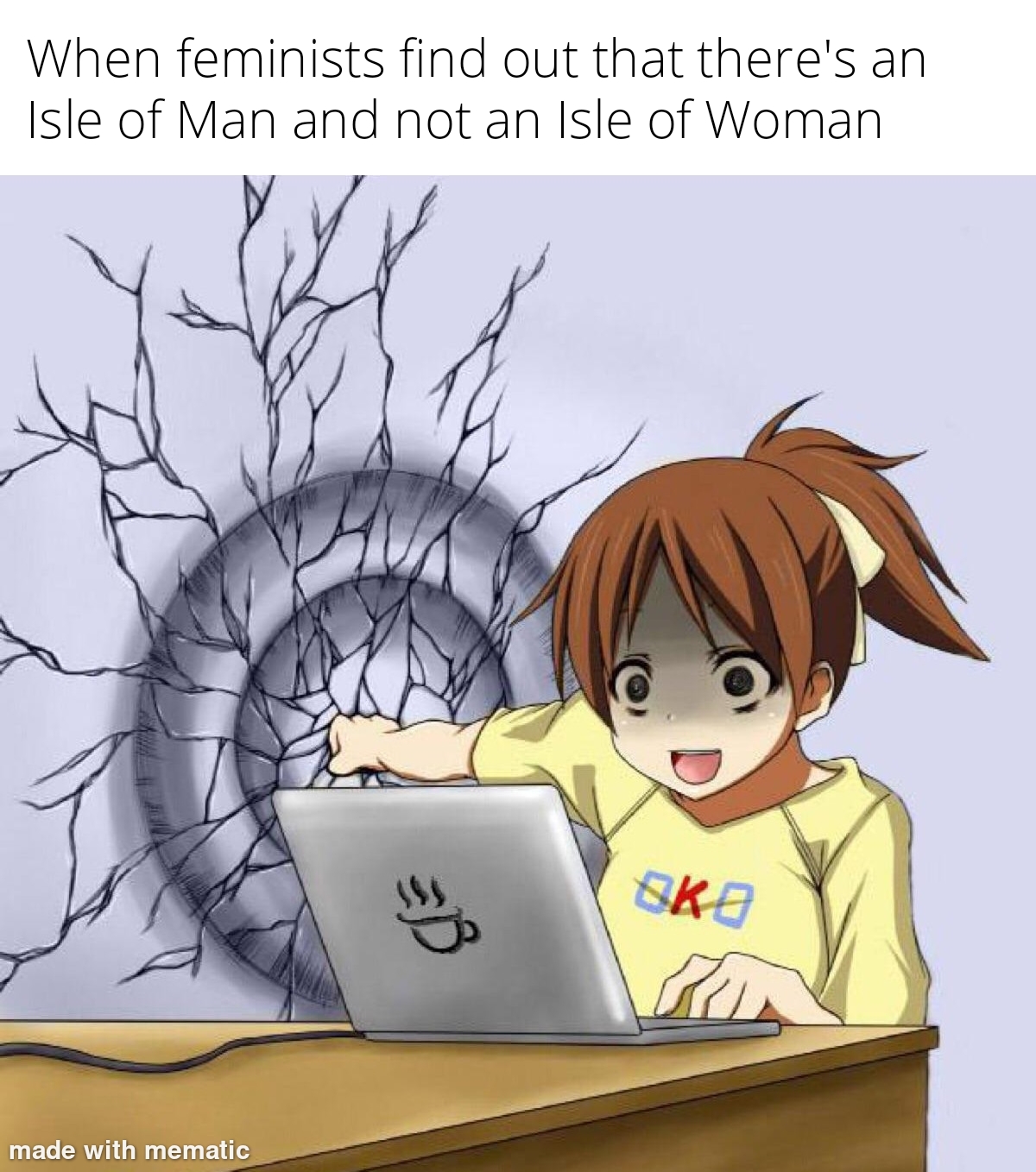 school memes - When feminists find out that there's an Isle of Man and not an Isle of Woman ska made with mematic