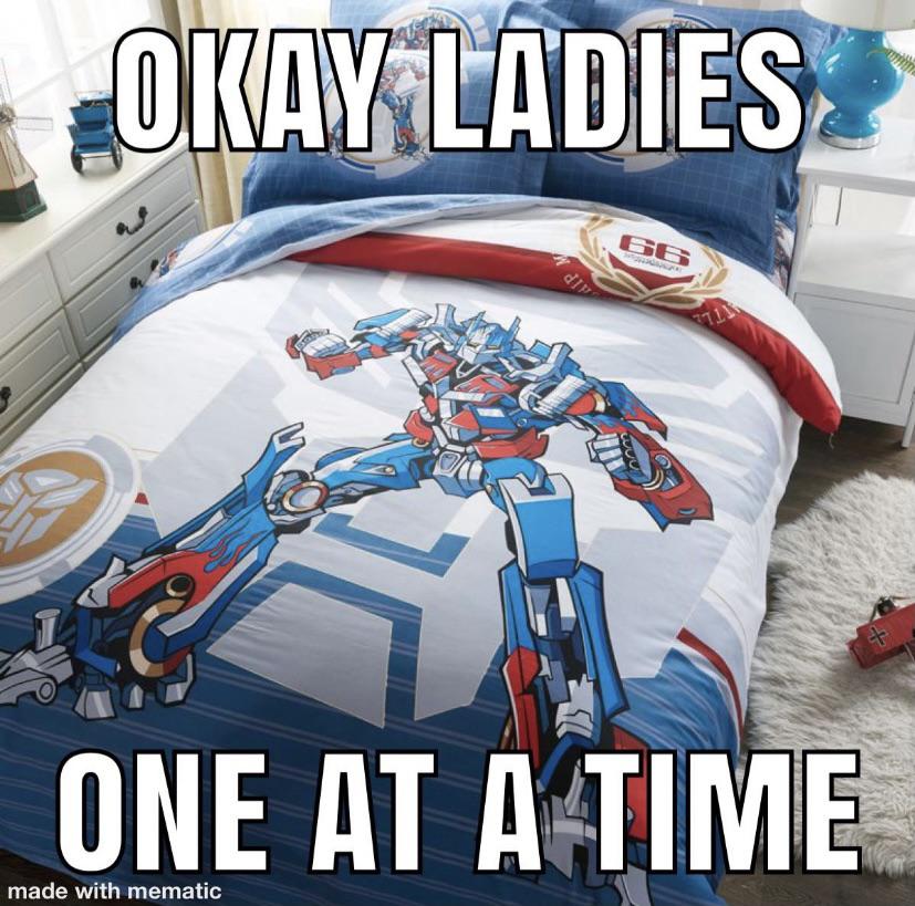 transformers quilt cover - Okay Ladies 66 Aip 9713 One At A Time made with mematic