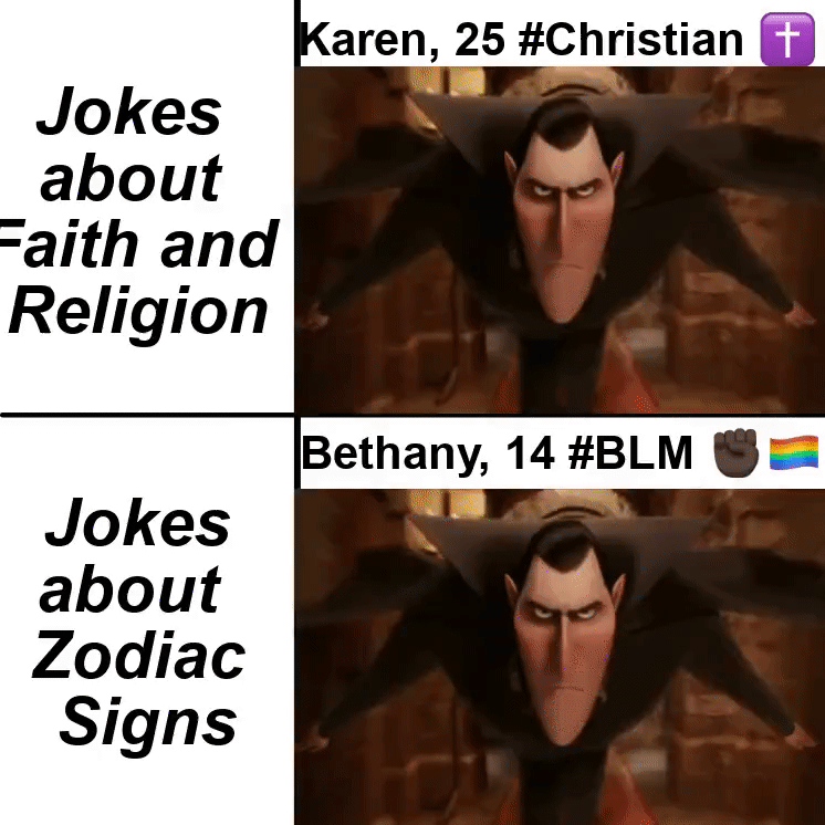 photo caption - Karen, 25 Jokes about Faith and Religion Bethany, 14 Jokes about Zodiac Signs