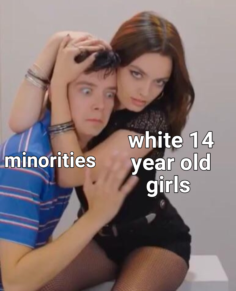 minorities white 14 year old girls