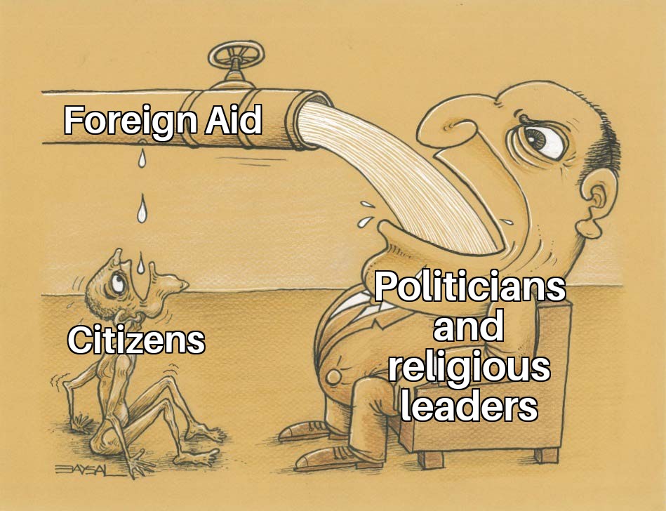 people who donate to wikipedia meme - Foreign Aid o Citizens Politicians and religious leaders Pasal