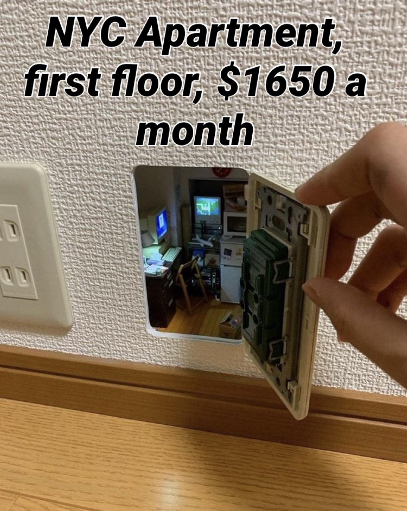 dank memes - funny memes - miniature creations of mozu - Nyc Apartment, first floor, $1650 a month 1