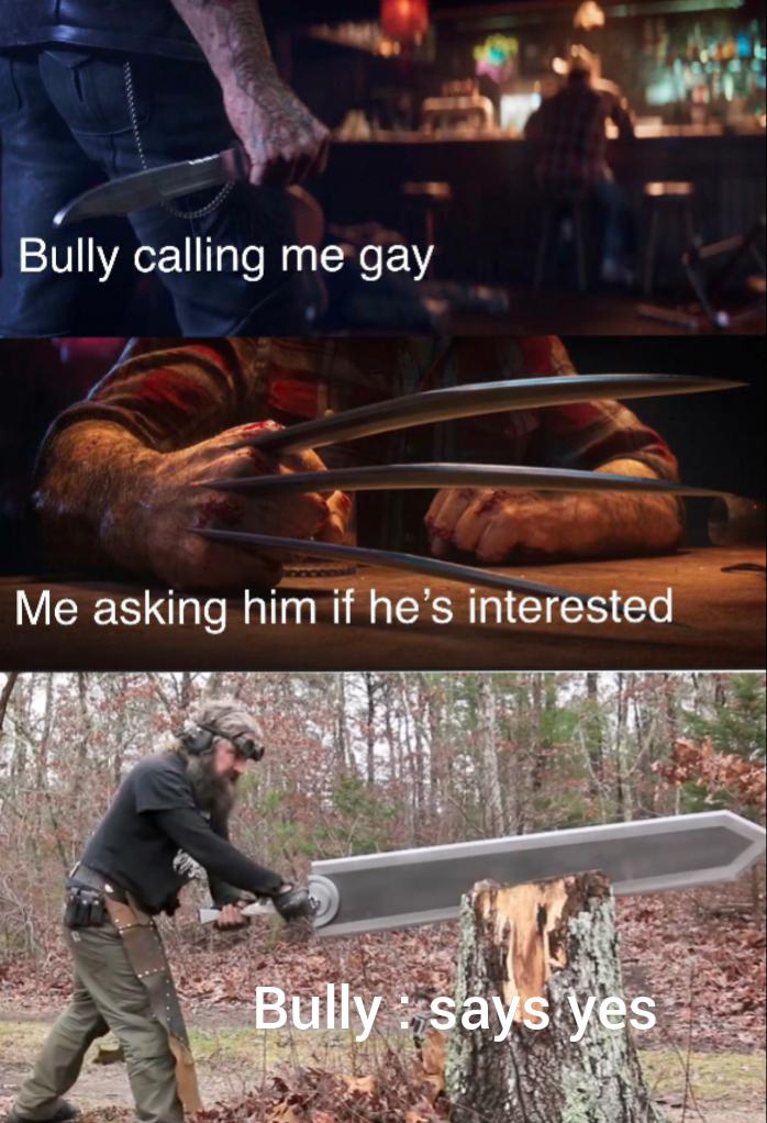 dank memes - funny memes - grilling - Bully calling me gay Me asking him if he's interested Bully says yes