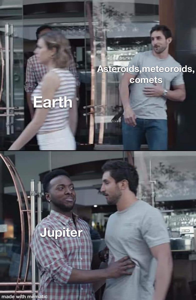 data structures and algorithms memes - Asteroids,meteoroids, comets Earth Bartolo Jupiter made with mematic