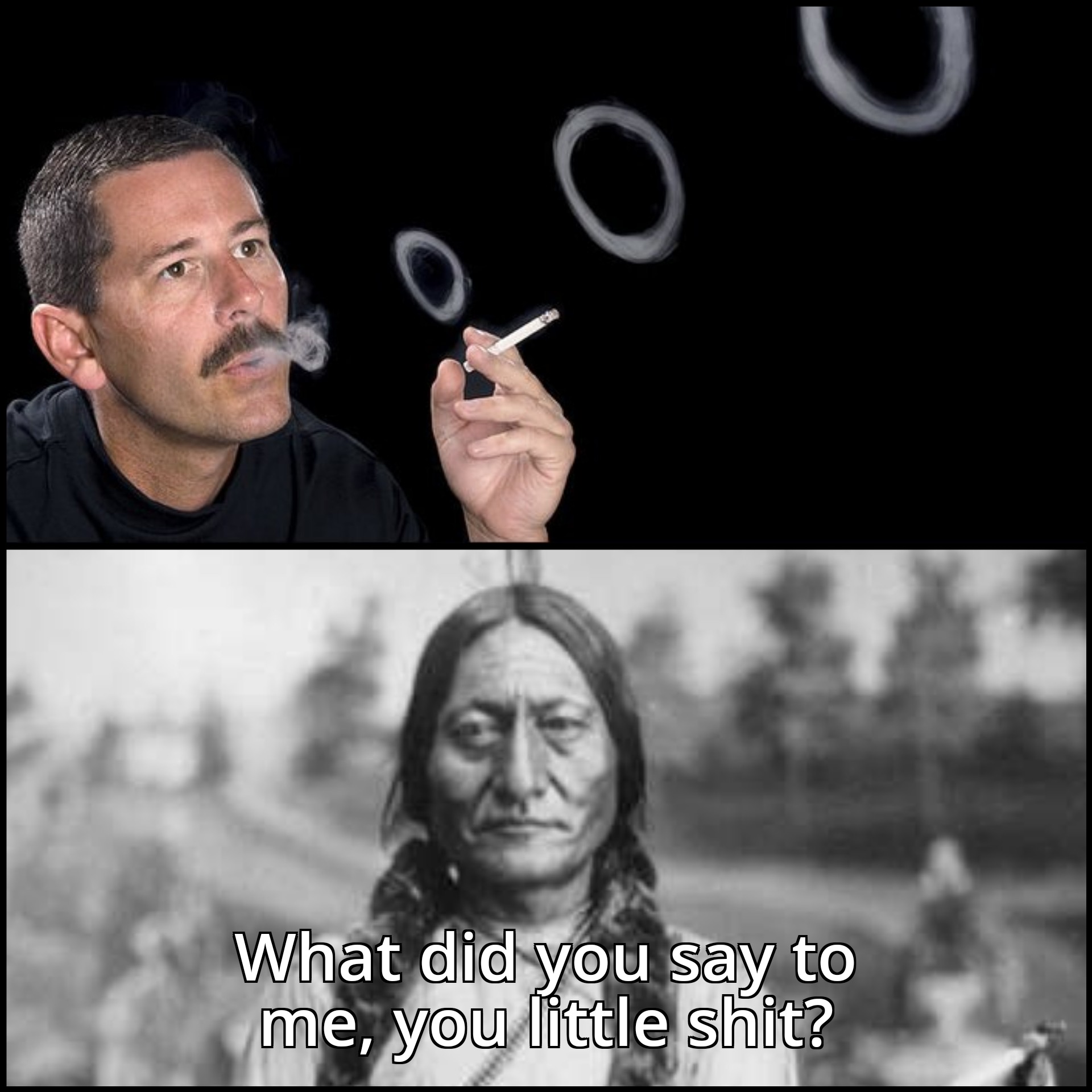 sitting bull - U What did you say to me, you little shit?