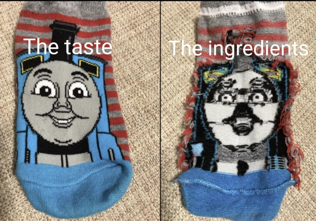 outside on the inside meme - The taste The ingredients Wise