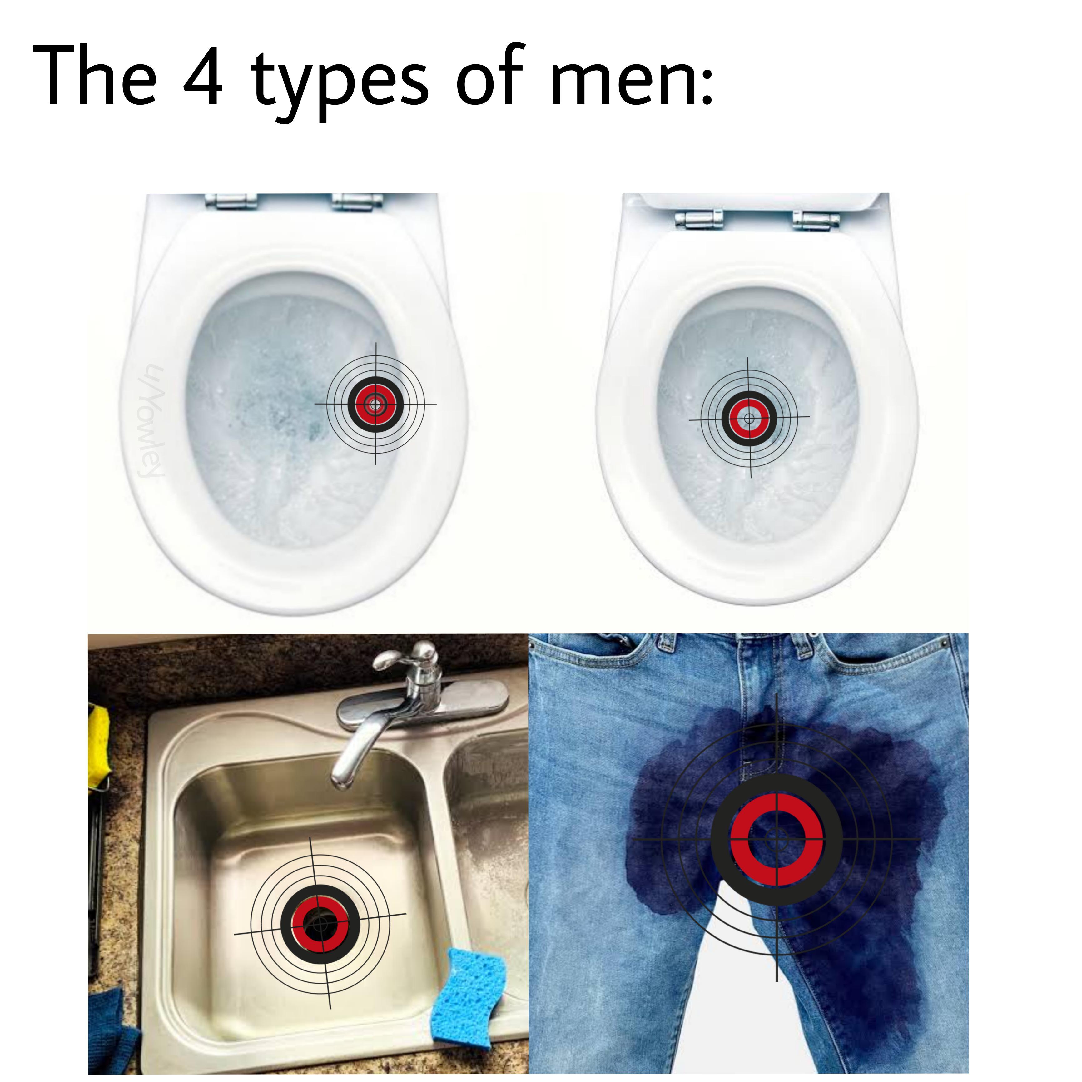toilet seat - The 4 types of men