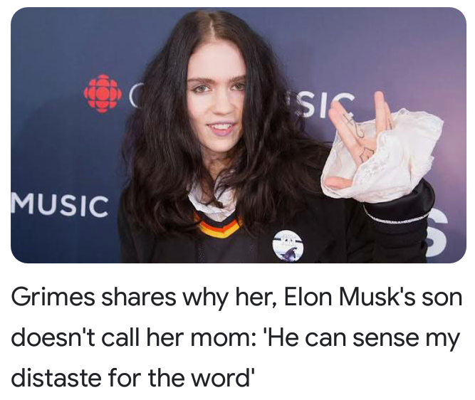 cringe pics - wtf pics - O Si Music Grimes why her, Elon Musk's son doesn't call her mom 'He can sense my distaste for the word
