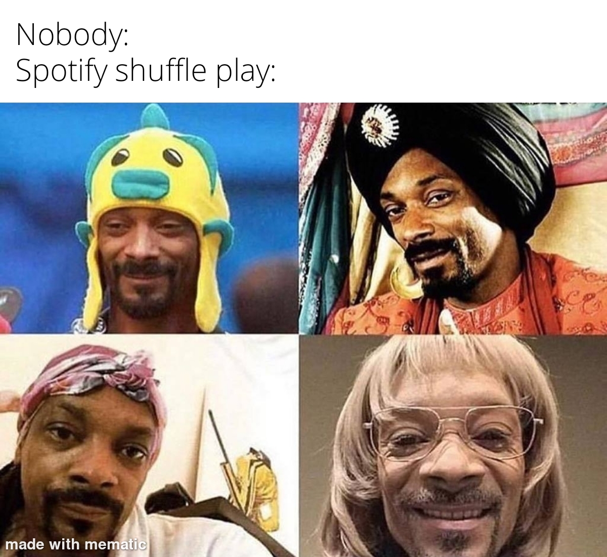 funny memes - dank memes - different netflix account meme - Nobody Spotify shuffle play made with mematic