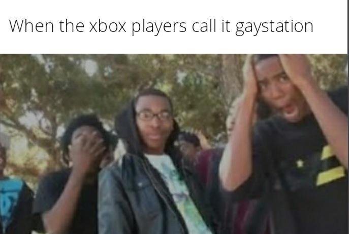 supa hot fire meme - When the xbox players call it gaystation