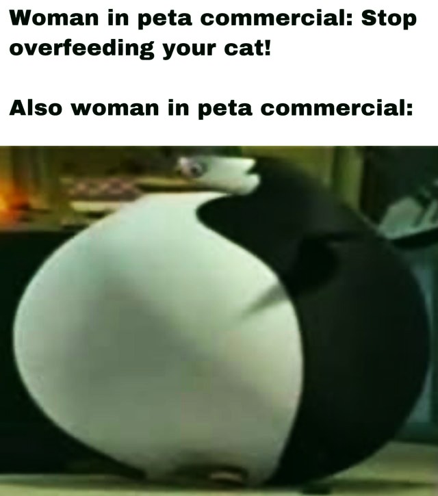 fat skipper - Woman in peta commercial Stop overfeeding your cat! Also woman in peta commercial