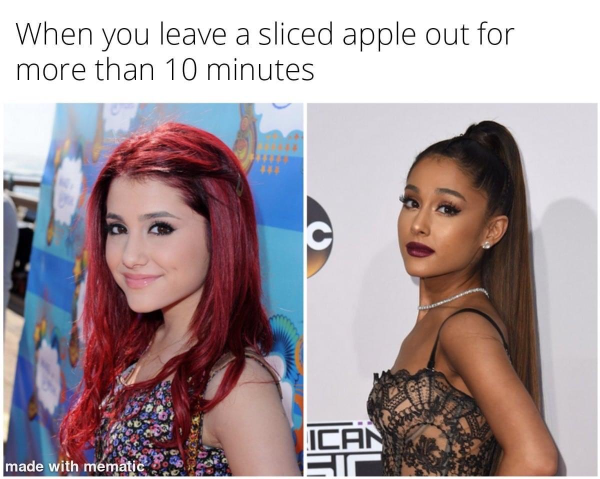 you leave a sliced apple out - When you leave a sliced apple out for more than 10 minutes C Ican Sic made with mematic