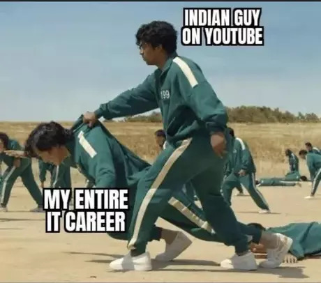 squid game ali save - Indian Guy On Youtube 199 My Entire It Career