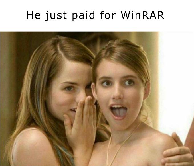 emma roberts - He just paid for WinRAR