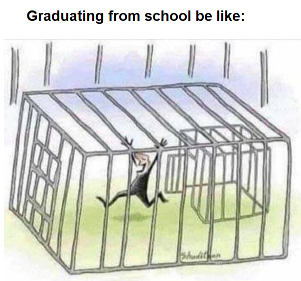 funny memes - dank memes - yea lockdown is over - Graduating from school be Ishallen