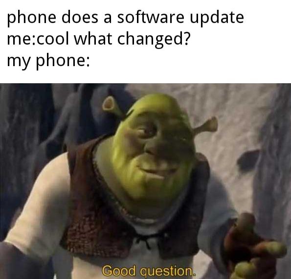 funny memes - dank memes - hitler art school meme - phone does a software update mecool what changed? my phone Good question.