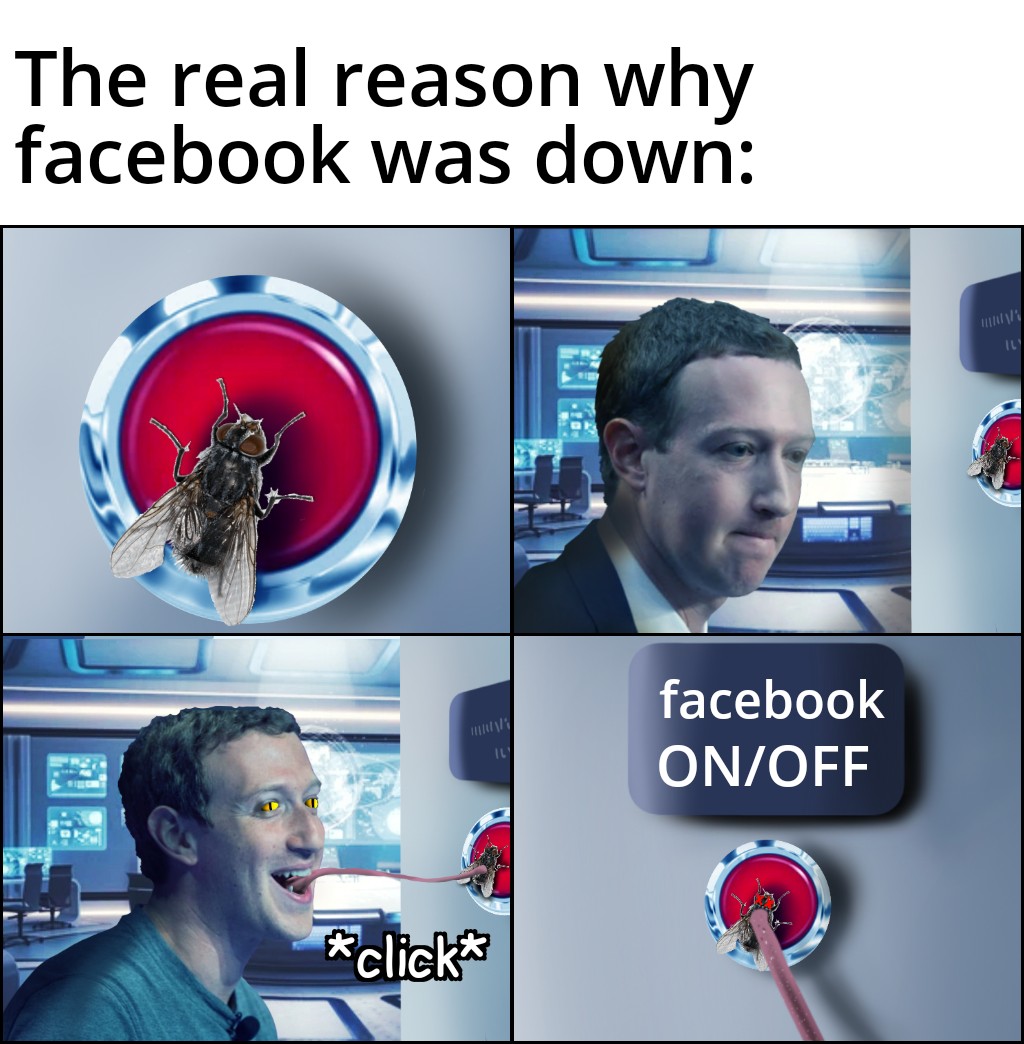 communication - The real reason why facebook was down Iu facebook OnOff click