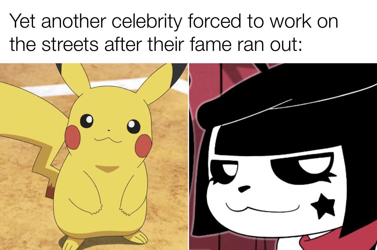 girl pikachu - Yet another celebrity forced to work on the streets after their fame ran out