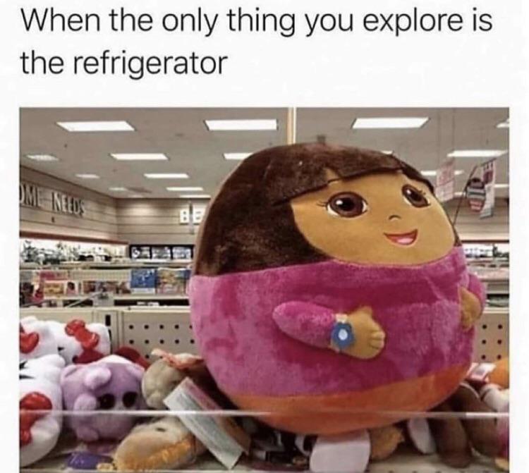 only thing you explore - When the only thing you explore is the refrigerator Me Needs Be