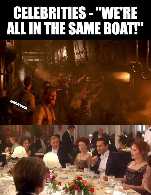 first class dinner titanic - Celebrities "We'Re All In The Same Boat!" 3Hullopalooza